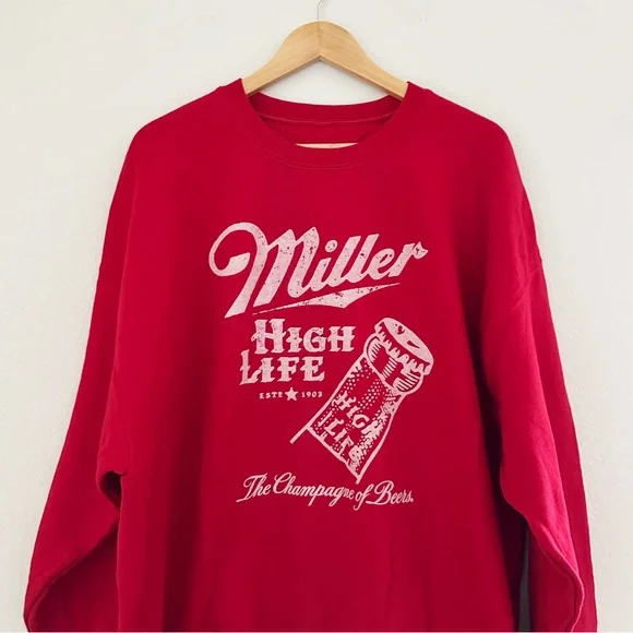 NEW Junk Food Clothing Miller High Life Sweatshirt